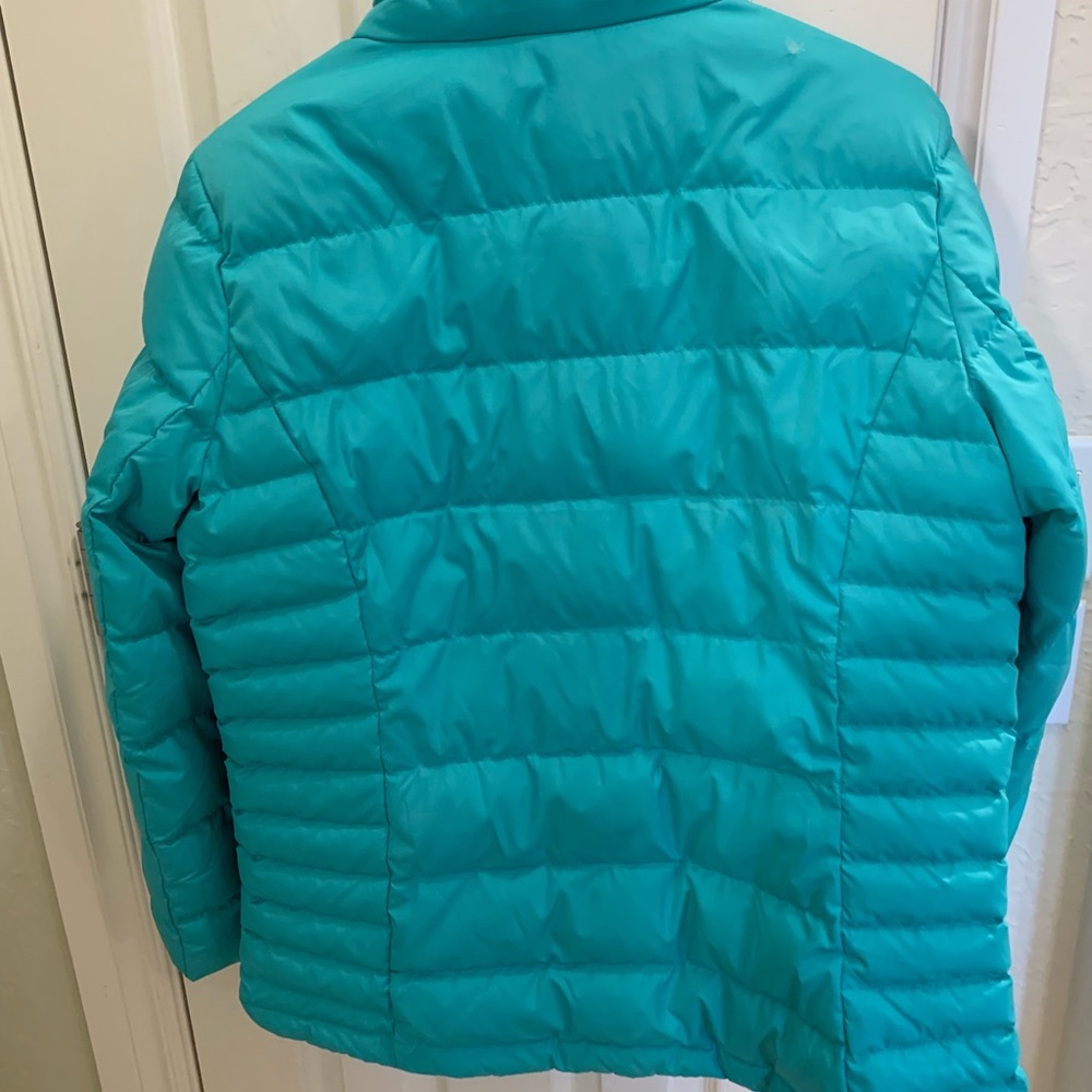 Lands' End Women's Teal Puffer Jacket